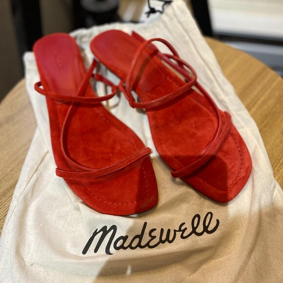 Madewell Maycie Asymmetric T-Strap Sandal - Picture 1 of 9